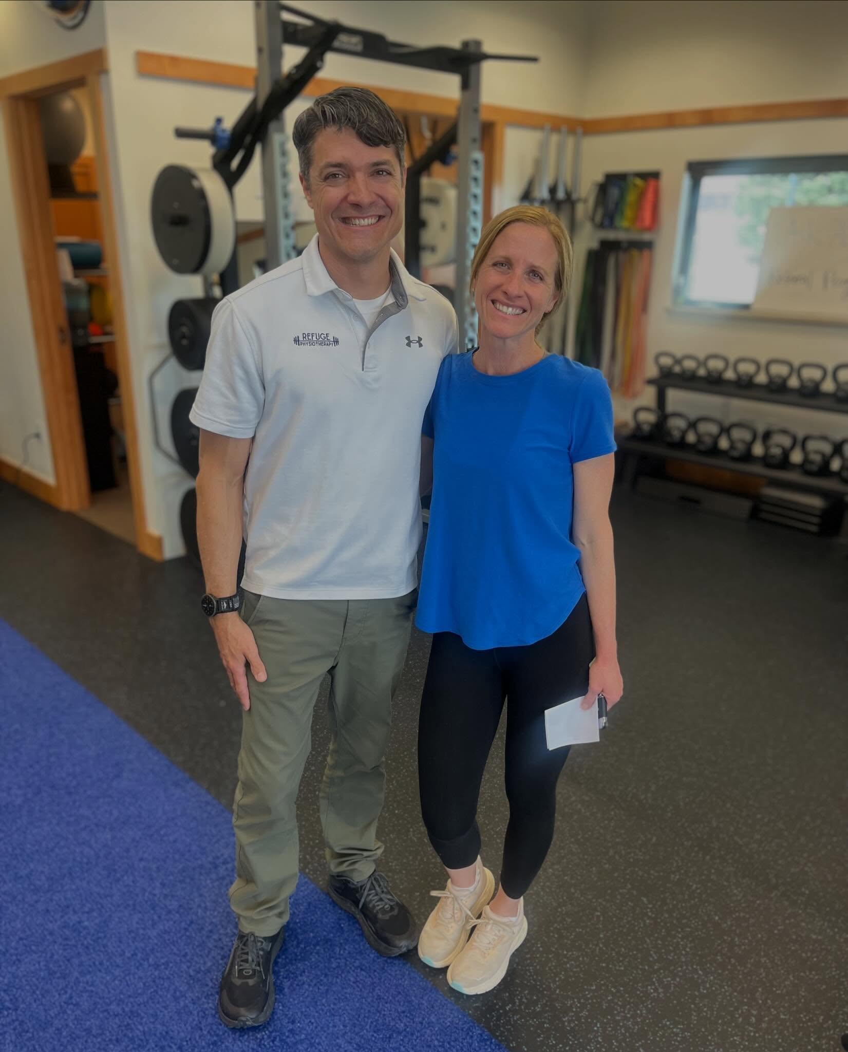 It&rsquo;s bittersweet when our patients graduate! 

Courtney- you crushed it and worked hard with Dr. Josh! Thanks for trusting Refuge with your PT needs!

We will miss seeing you but so glad you are doing so well! Keep up the great work 😊💪🏼