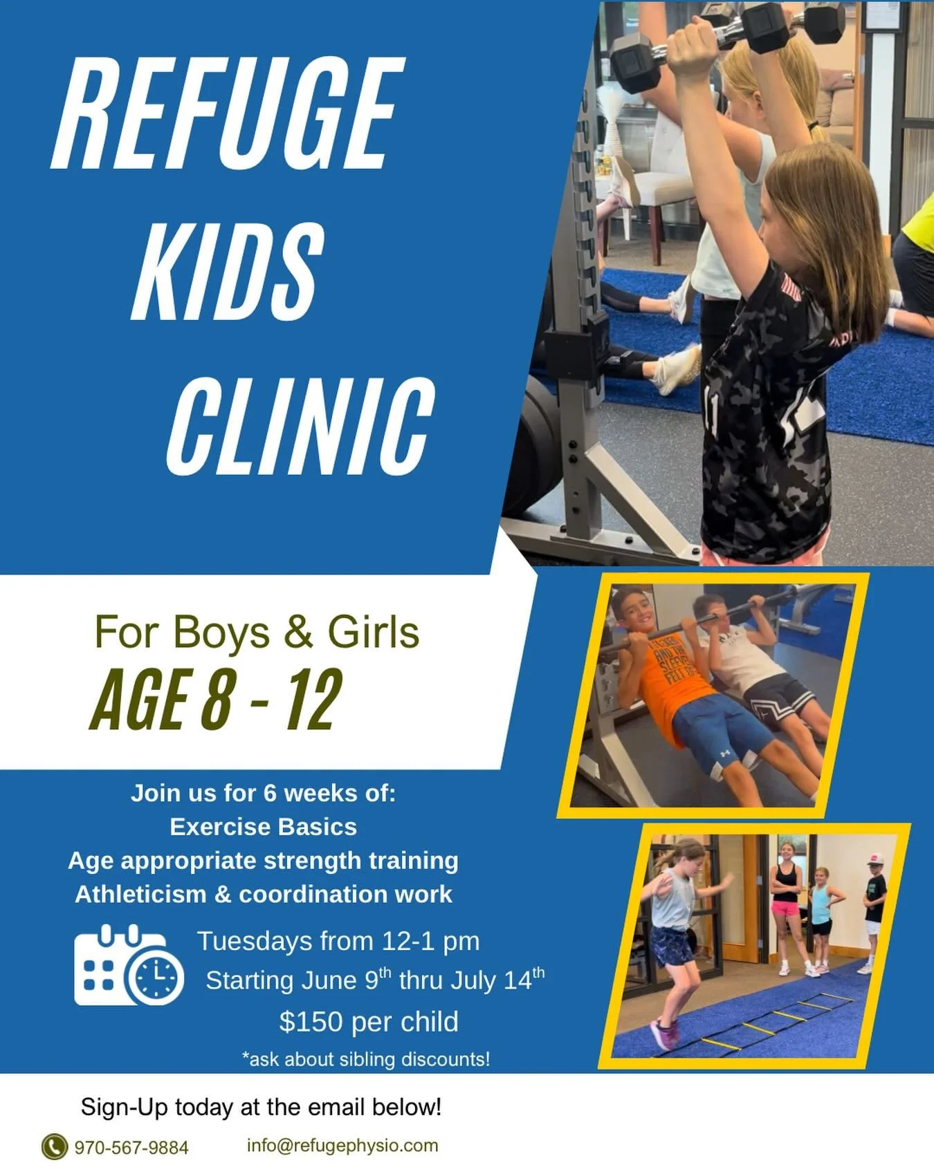 We LOVE our kids clinic every summer!

We LOVE teaching kids how to move well early on!

We LOVE the fun group environment!

We LOVE helping kids stay healthy!

Please join us next month! 
➡️Ages 8-12 (if you feel it&rsquo;s appropriate for your kid 