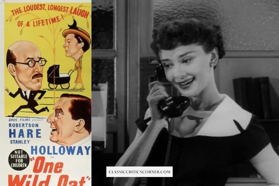 Images from the Audrey Hepburn movie "One Wild Oat"