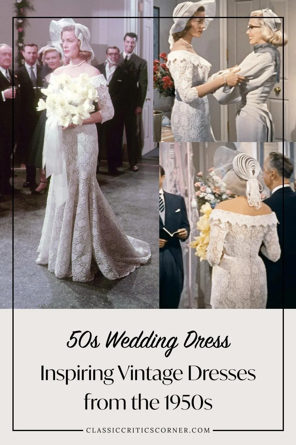 50s Wedding Dress - Inspiring Vintage Dresses from the 1950s - Classic  Critics Corner, image size:1000x1500