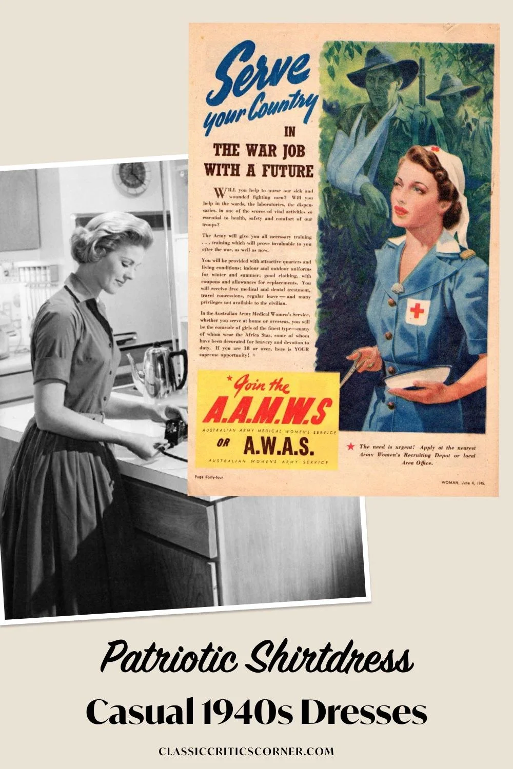 1940s dresses utility suit