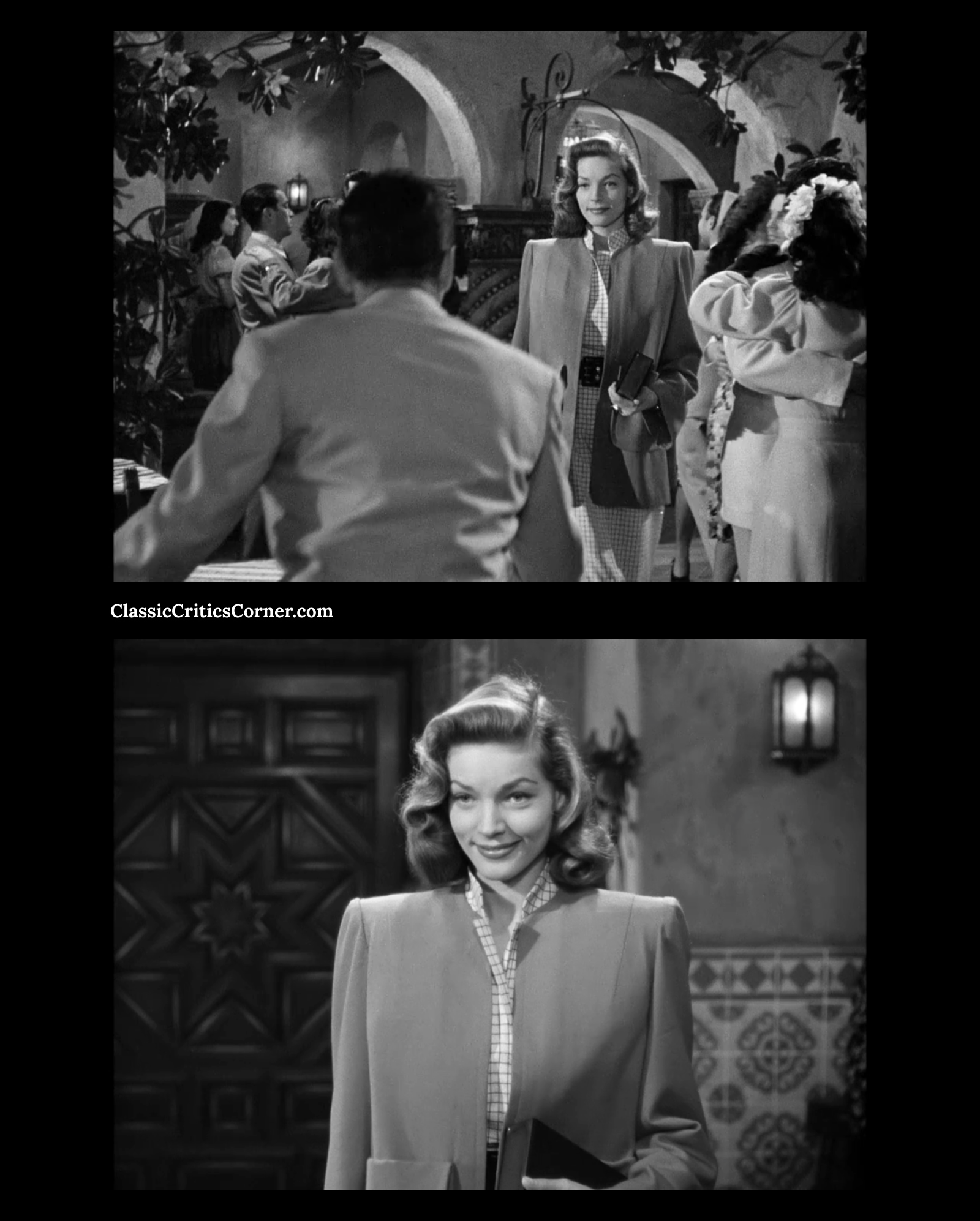 Lauren Bacall’s fashion is flawless as she arrives at a cafe in South America and puts on their song…