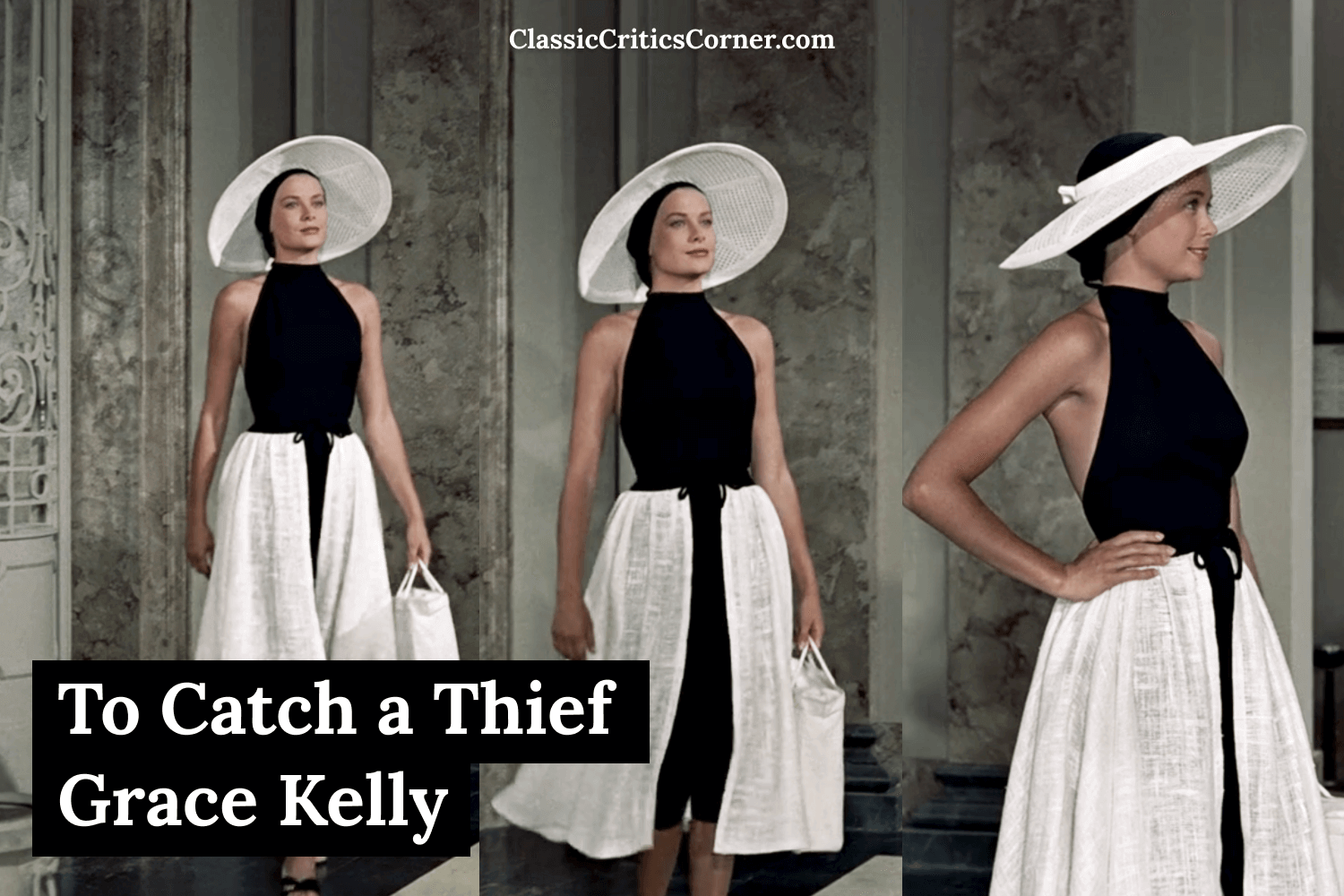 Høj eksponering Morgen pouch To Catch A Thief Grace Kelly - 10 Elegant Outfits You'll Love — Classic  Critics Corner - Your source for Old Hollywood Glamour, 1940s Fashion &  1950s Fashion