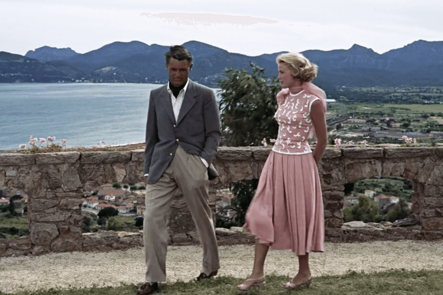 to catch a thief grace kelly pink dress