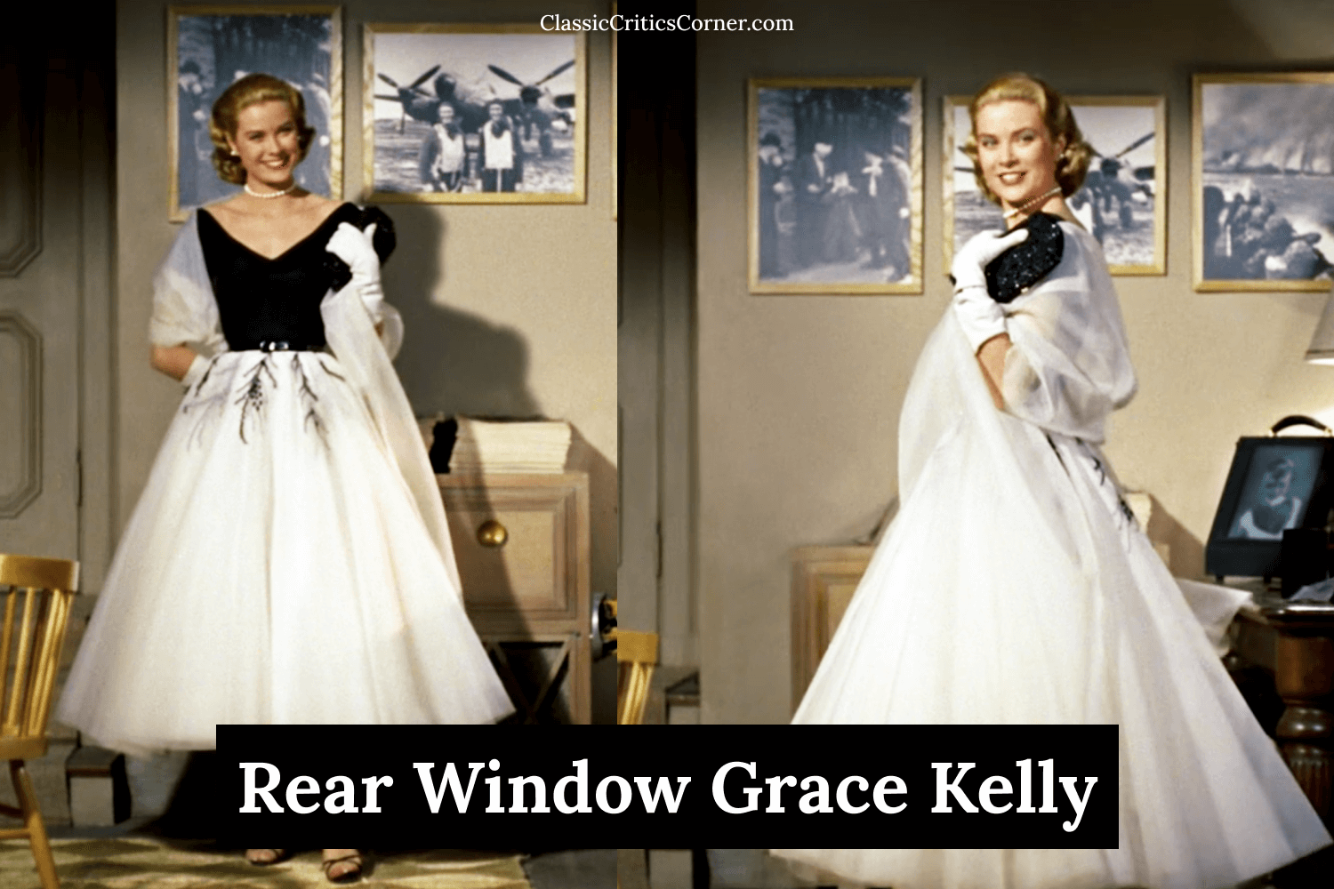 Grace Kelly Blue Dress in Movie To Catch a Thief