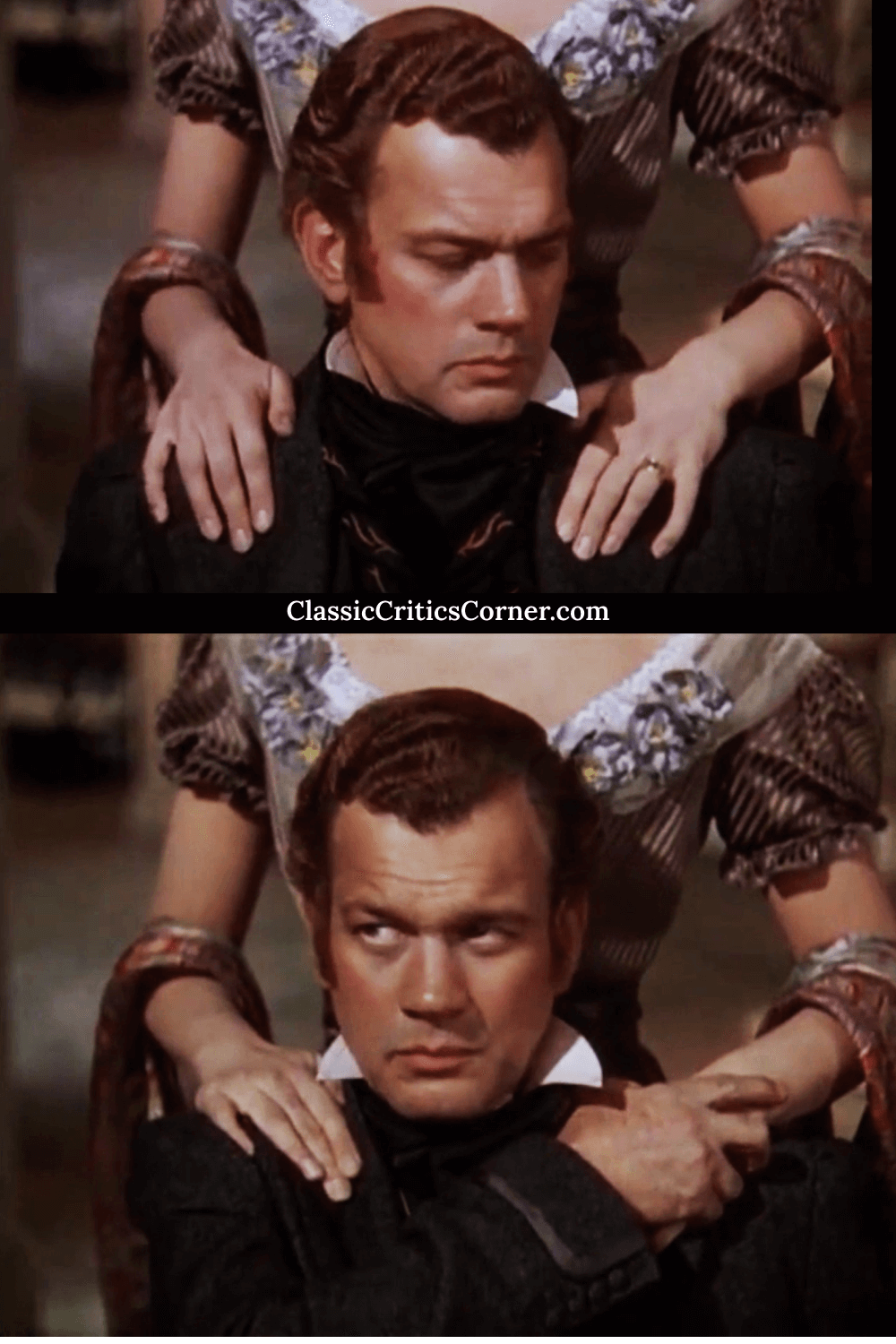 Joseph Cotten is finally revealed as not being a creepy husband in the the Hitchcock Movie Under Capricorn