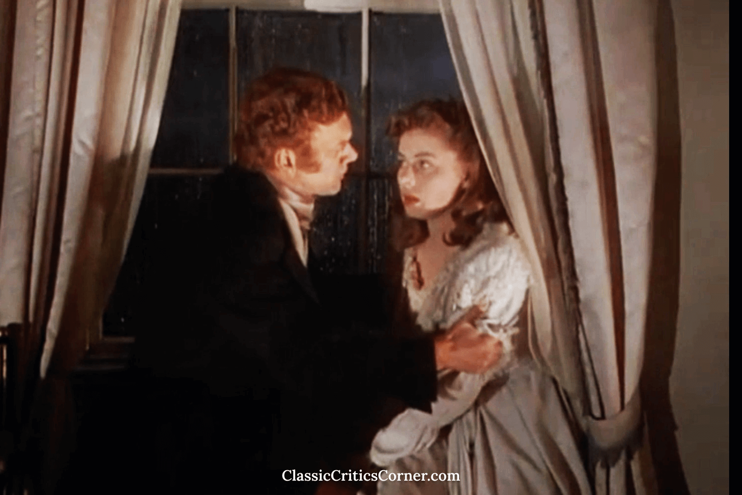 Ingrid Bergman and Joseph Cotten in the Hitchcock movie Under Capricorn 1949