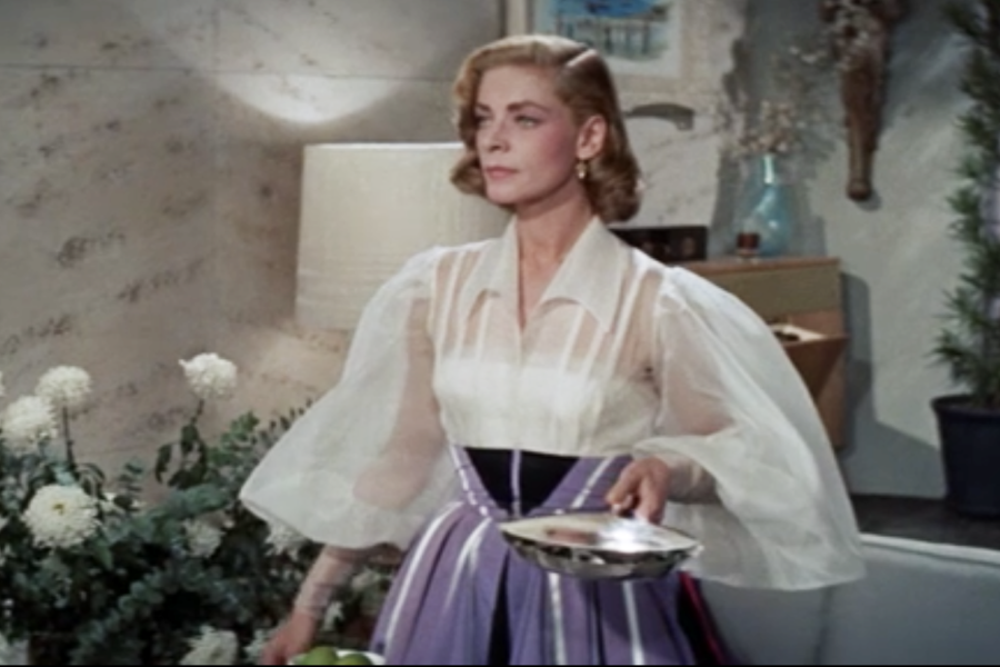 lauren bacall 1950s fashion in designing woman