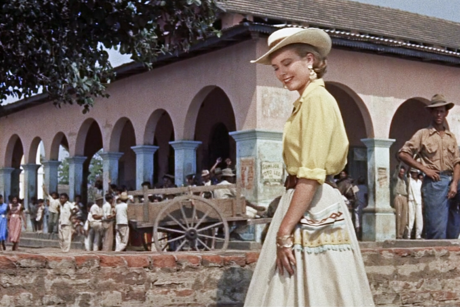 grace kelly style green fire