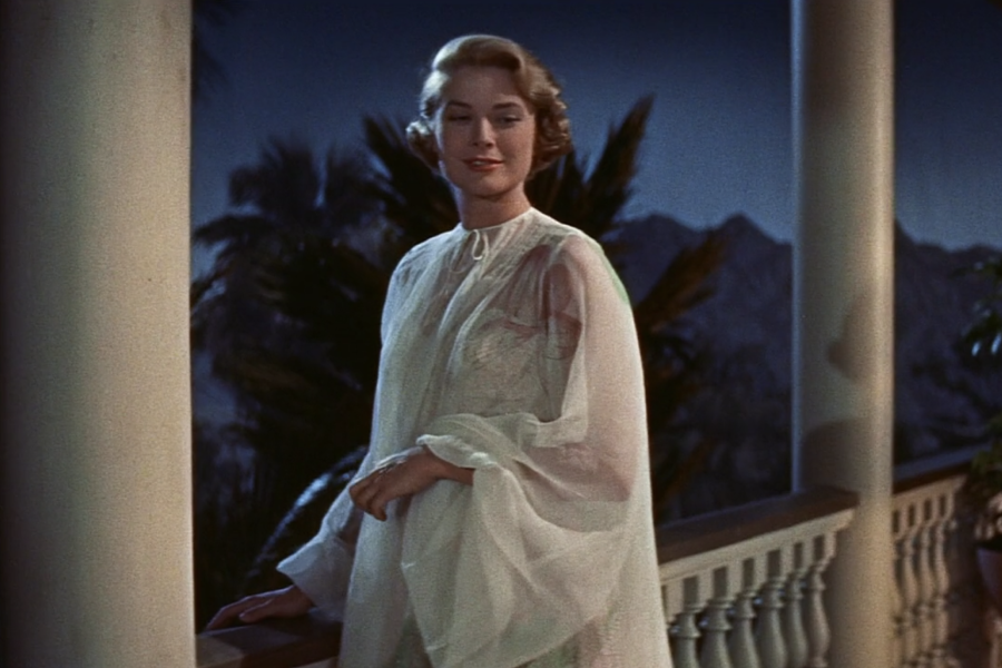 grace kelly style takes the form of a 195os style negligee