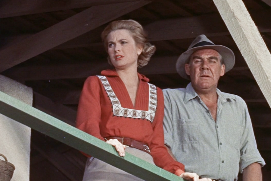 grace kelly style in the green fire movie