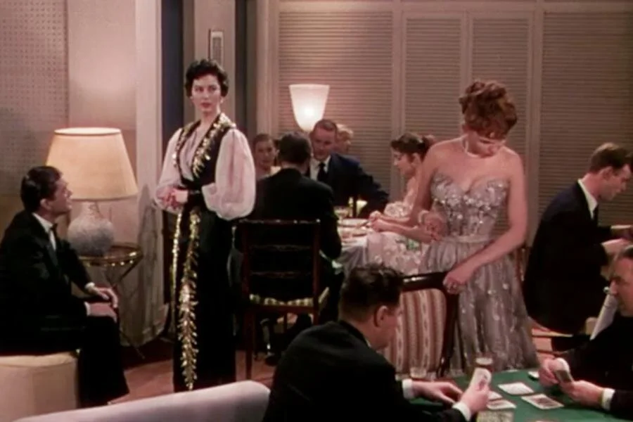 ava gardner style 1950s fashion pantsuit