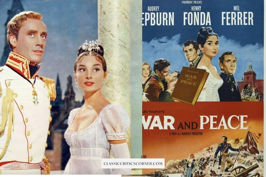 Images from the Audrey Hepburn movie "War and Peace"