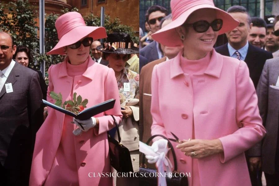 images of Grace Kelly wearing oversize sunglasses