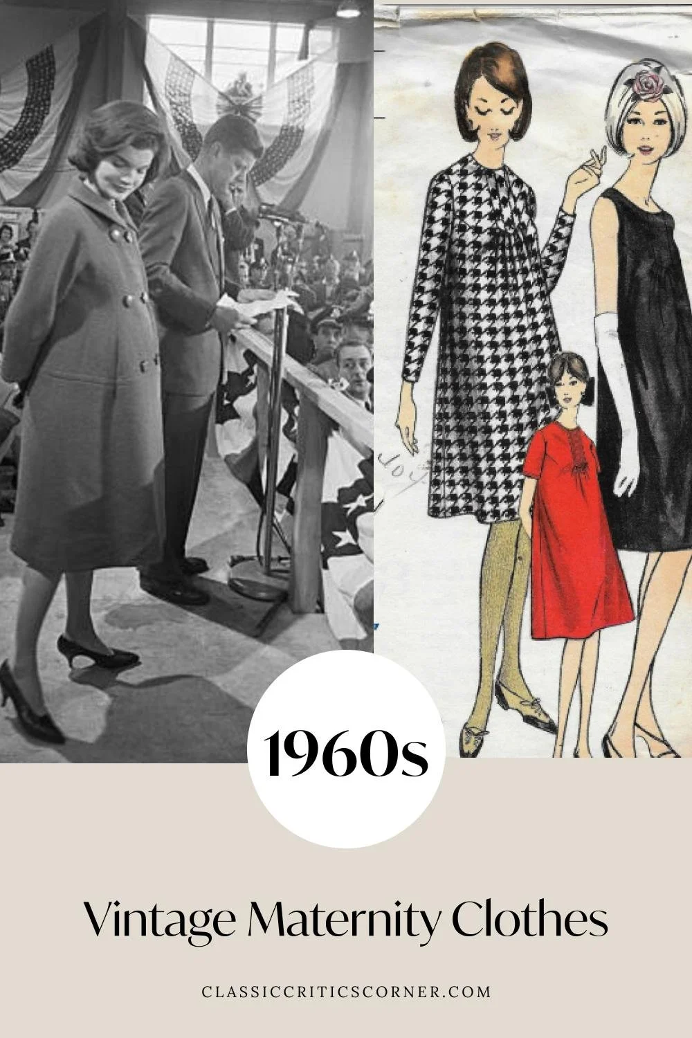 vintage maternity clothes 1960s fashion