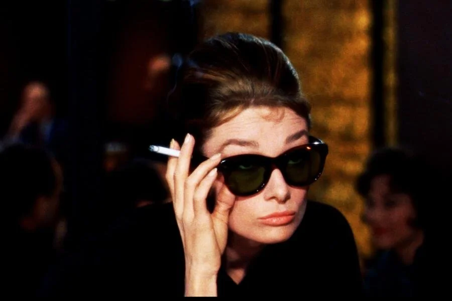 image of audrey hepburn wearing sunglasses