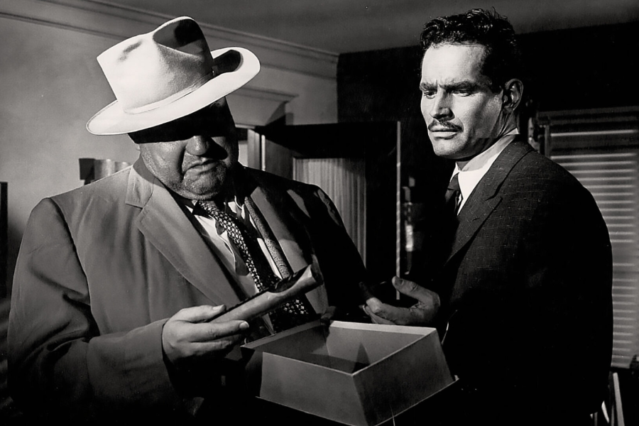 still from the 1950s film noir "touch of evil"