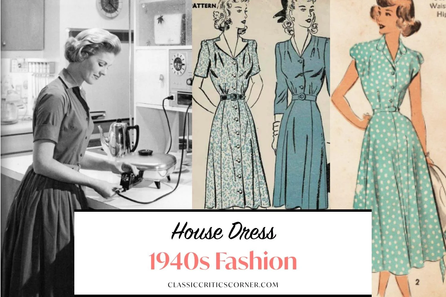 1940s house dress