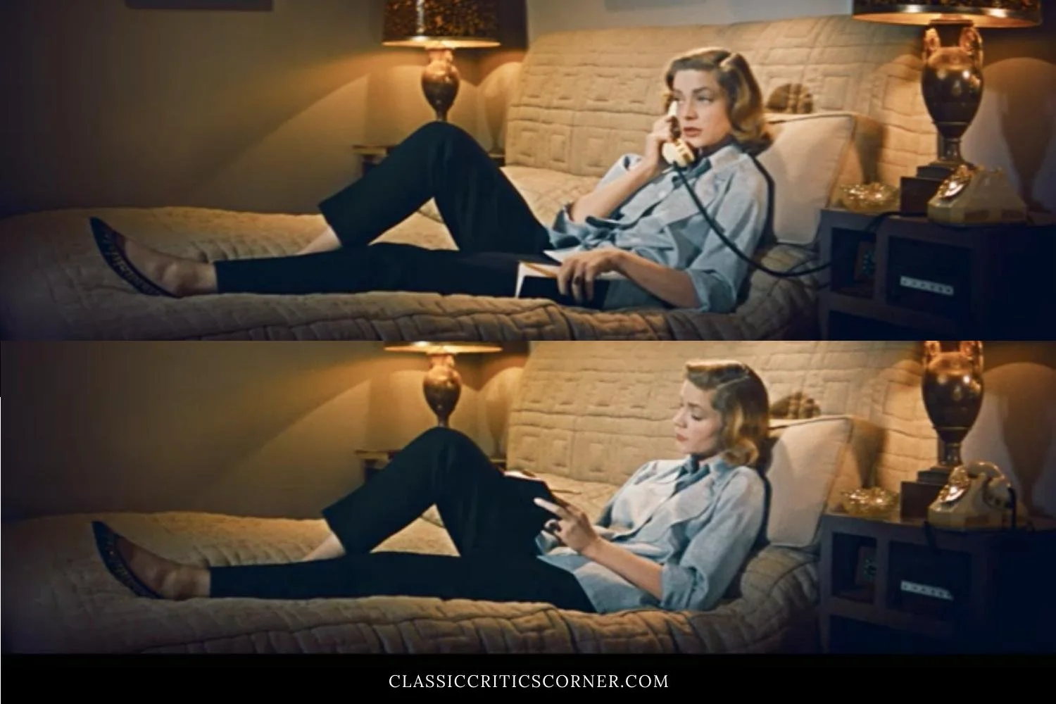 lauren bacall pants 50's