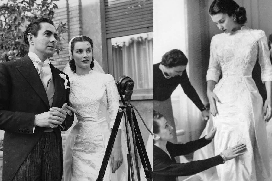 White Vintage 1940s Wedding Dresses 1940's Vintage Wedding Dresses