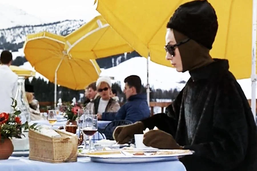 audrey hepburn charade ski