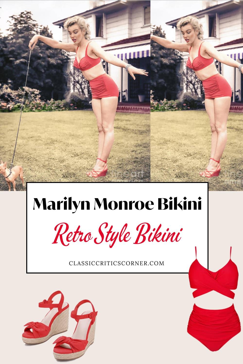 marilyn monroe retro style swimwear