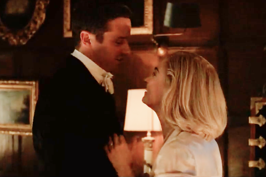 image of Armie Hammer and Lily James in Rebecca