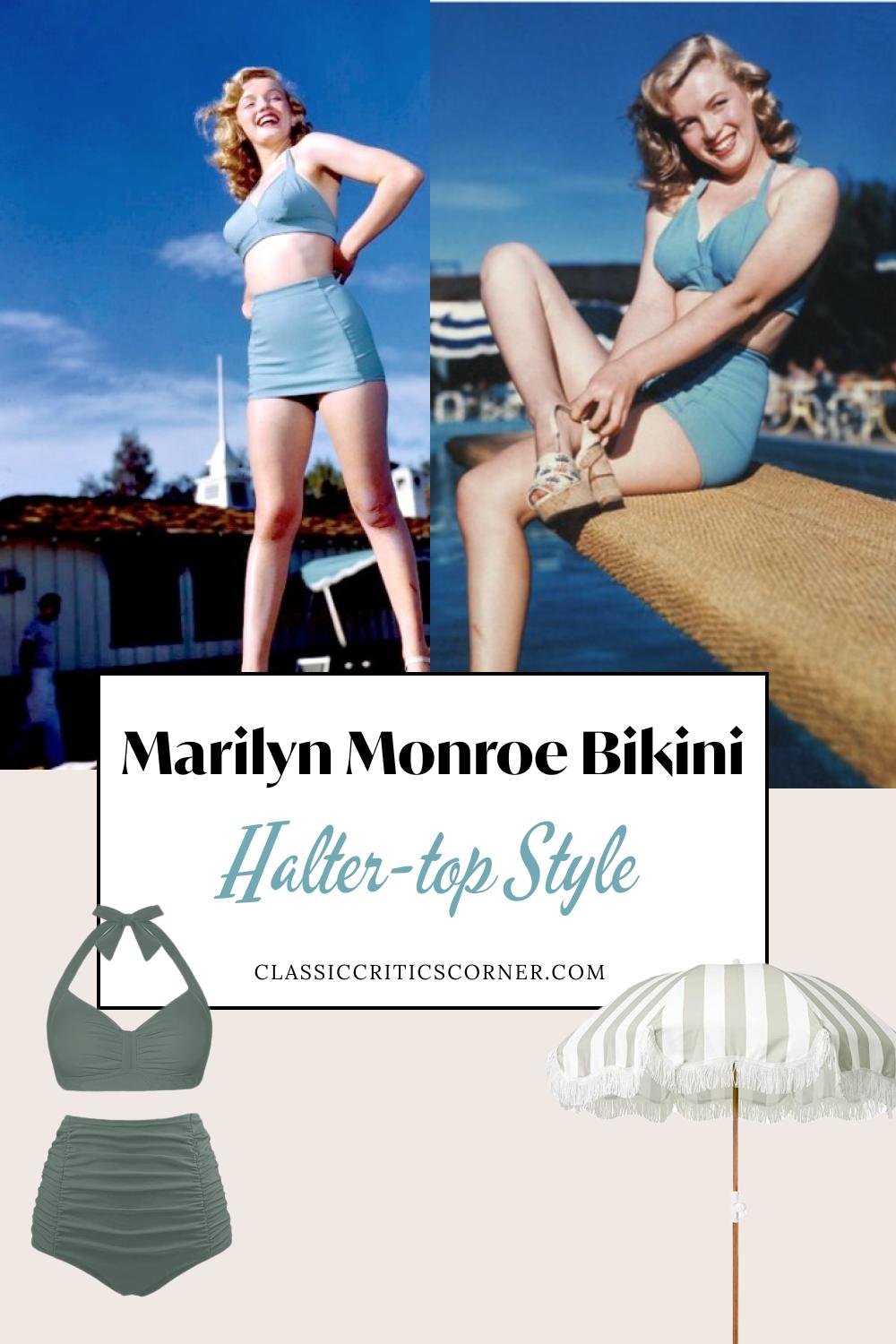 marilyn monroe retro bikini