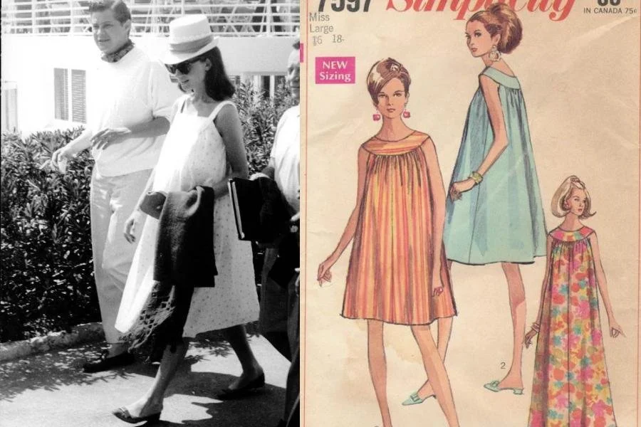 1960s fashion maternity outfits
