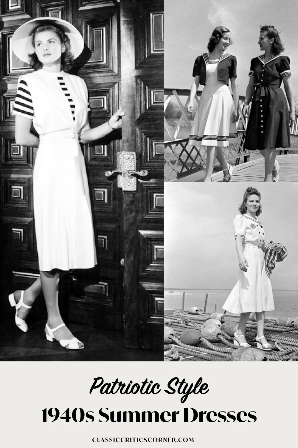 womens 1940s summer dress