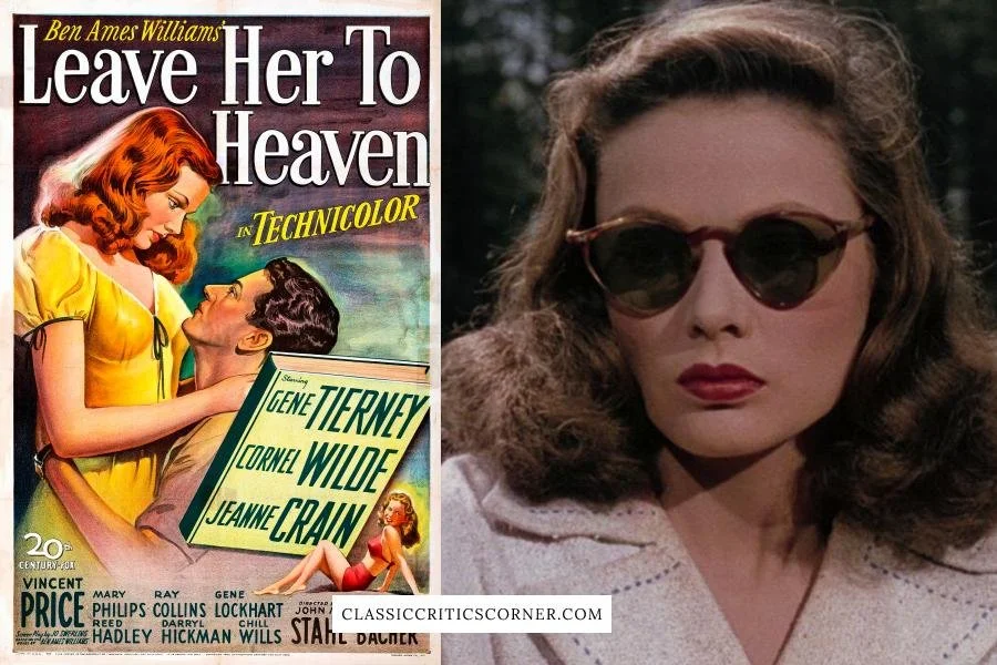 images from 1940s film noir "leave her to heaven"