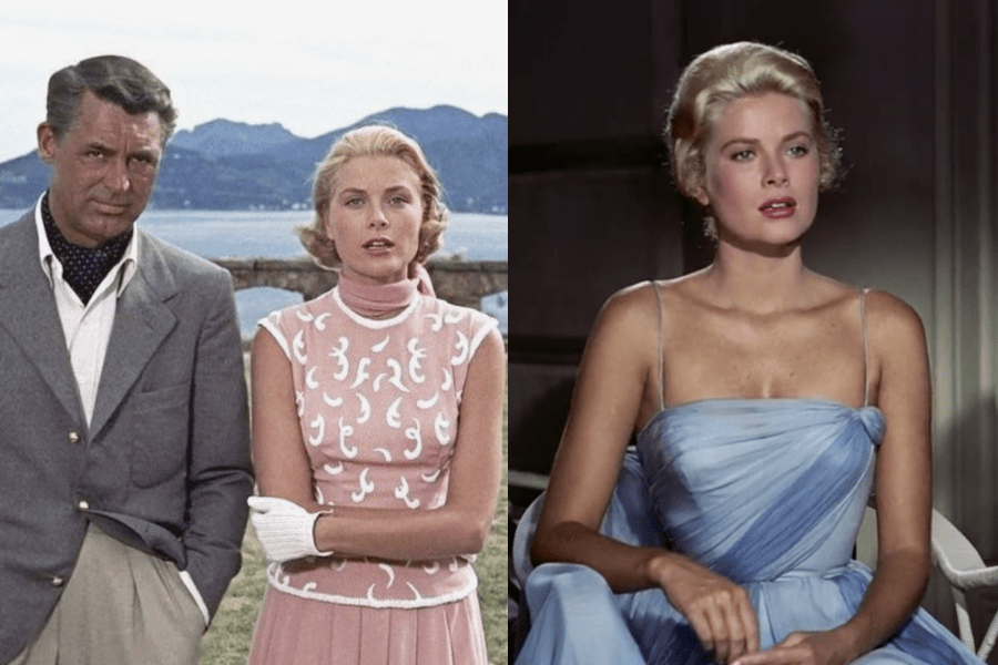 Images of Grace Kelly and Cary Grant in To Catch a Thief