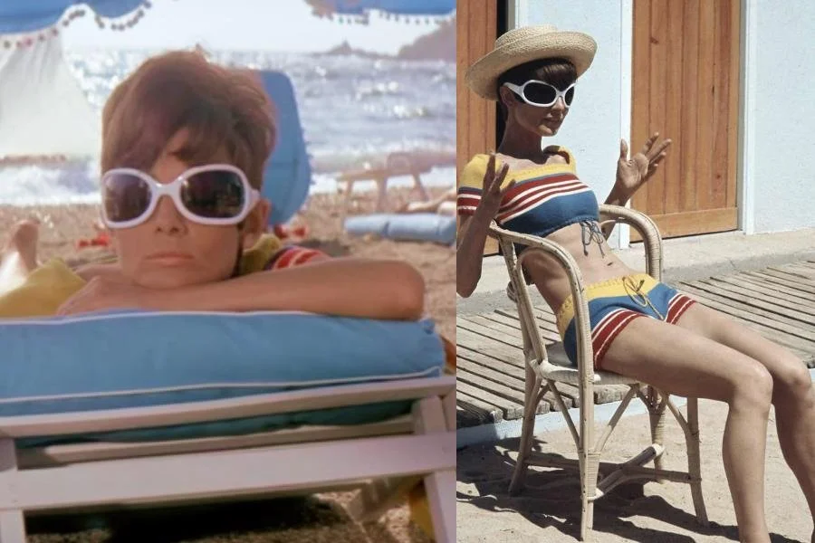 audrey hepburn two for the road swimsuit