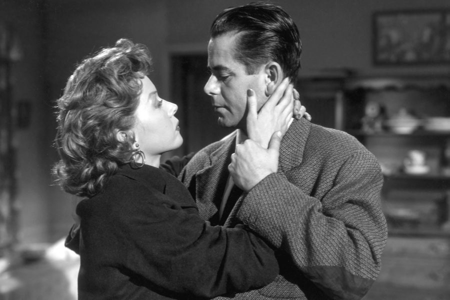 still from the 1950s film noir "human desire"