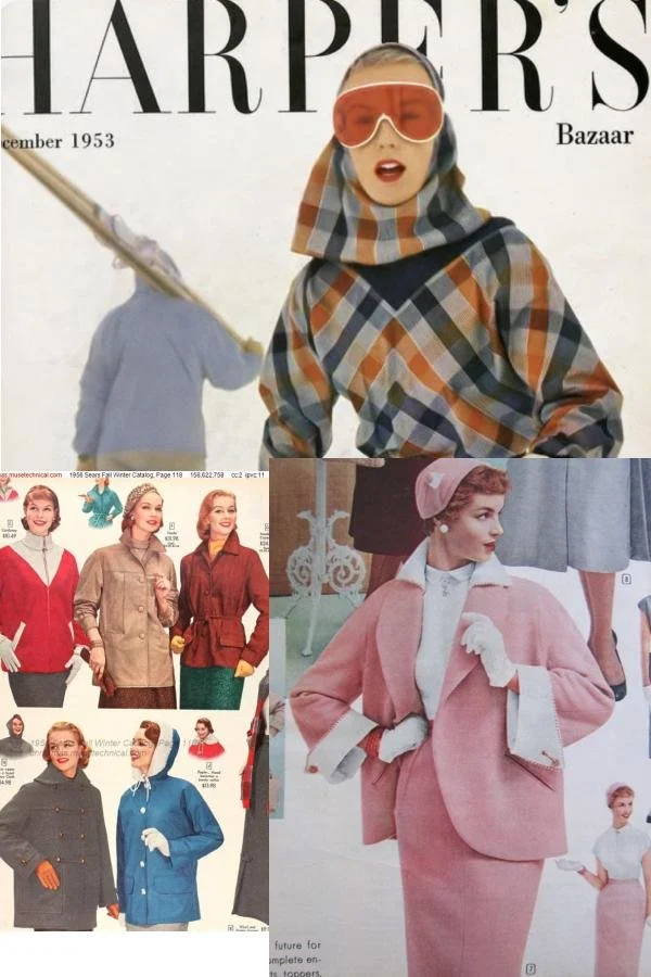 images of 1950s coats for the winter