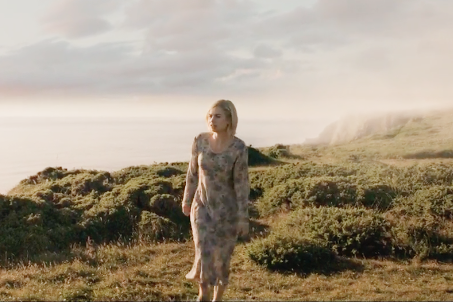 Lily James Rebecca dress