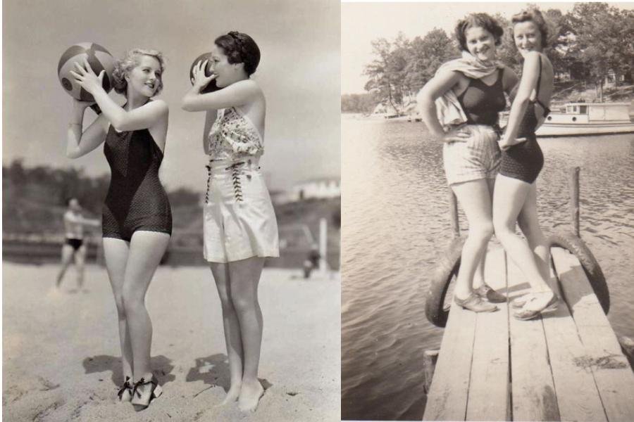 1930s swimsuit style tankini