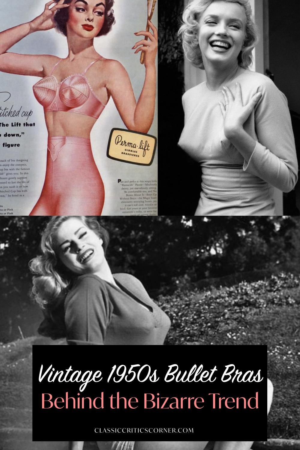 Photos of Vintage Bullet Bras That Remind Us Of The Questionable
