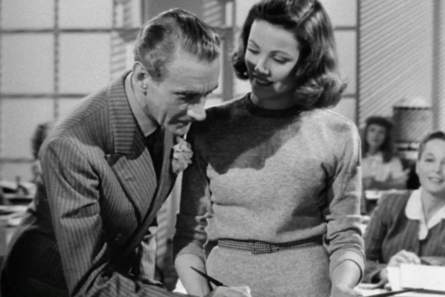 Gene Tierney and Clifton Webb in Laura