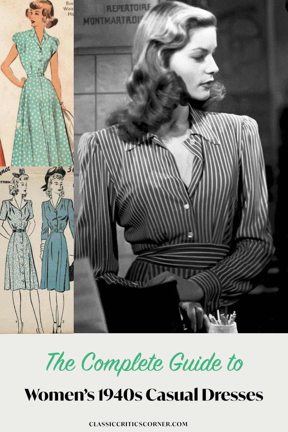 1940s Fashion History for Women and Men  Fashion history, 1940s fashion,  Vintage fashion