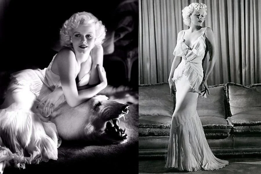 Images of Jean Harlow 1930s glamour