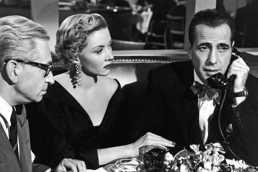 still from the 1950s film noir "in a lonely place"