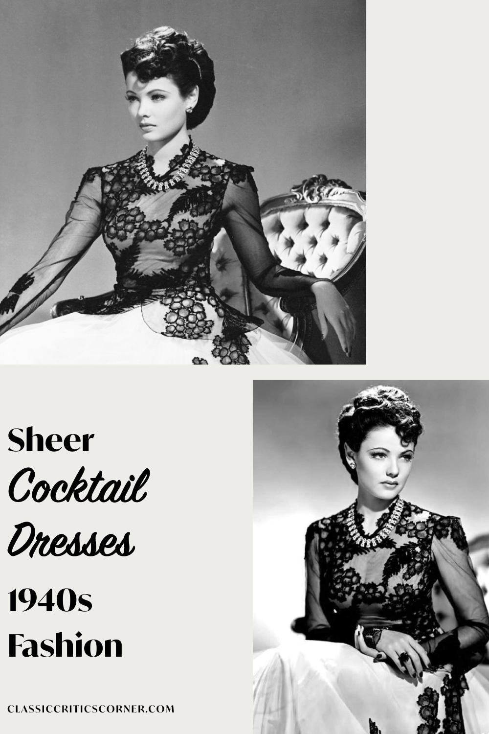 1940s cocktail dress