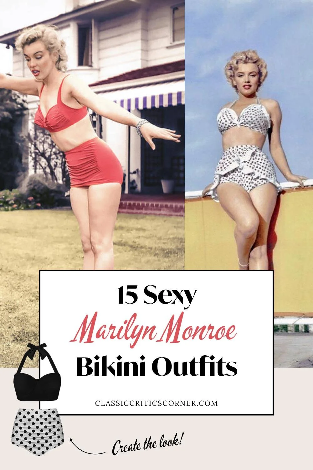 15 Sexy Marilyn Monroe Bikini Outfits | Your Sizzling Retro Swimwear