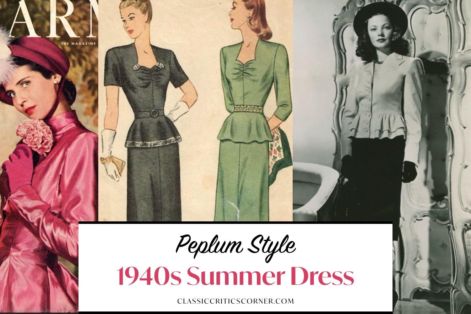 The Complete Guide to Women's 1940s Casual Dresses — Classic