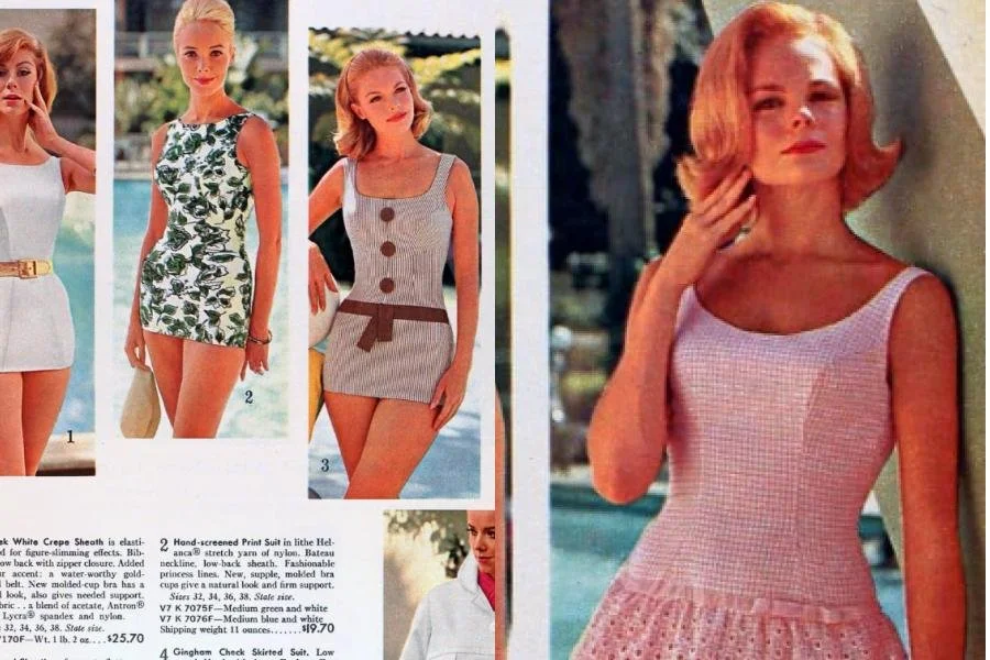 1960s swimsuit aesthetic
