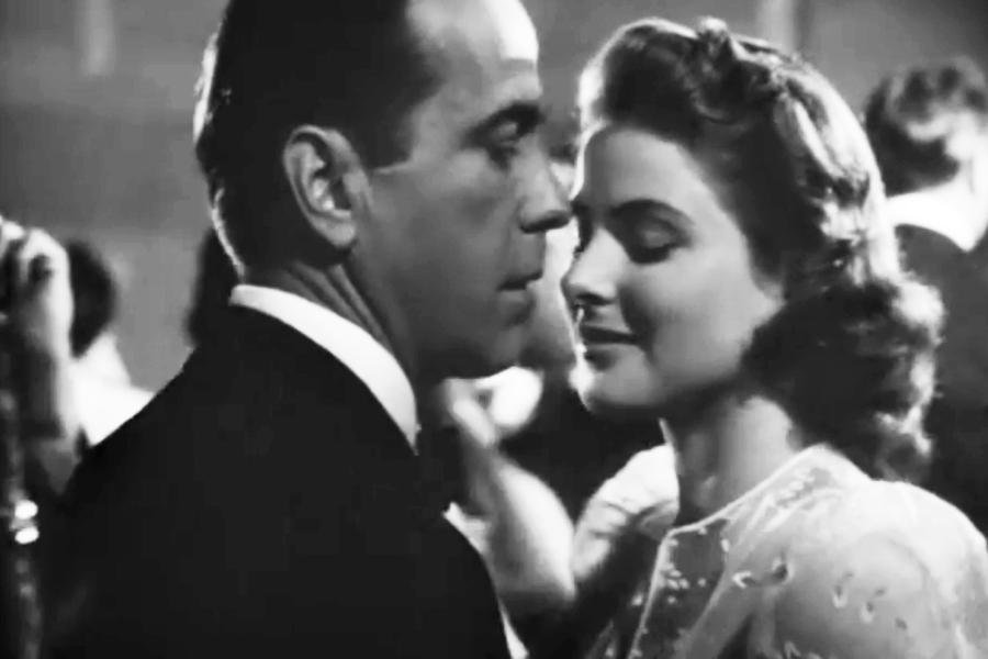 MasTazas Casablanca Humphrey Bogart Ingrid Bergman A Boîte Métallique Ronde en Fer-Blanc Round Metal Tin Box