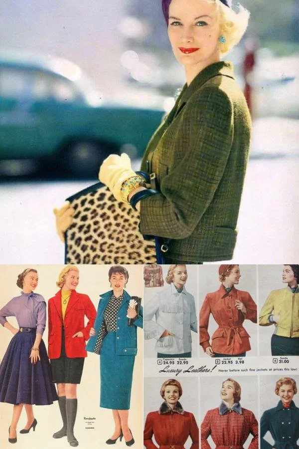 womens 1950s coats