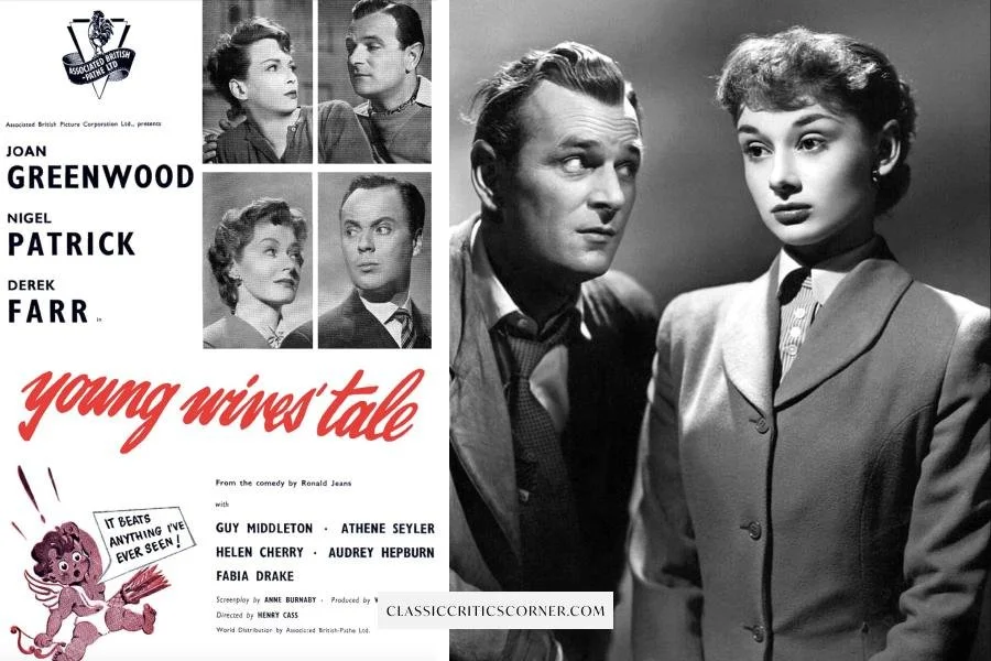 Images from the Audrey Hepburn movie "Young Wives' Tale"
