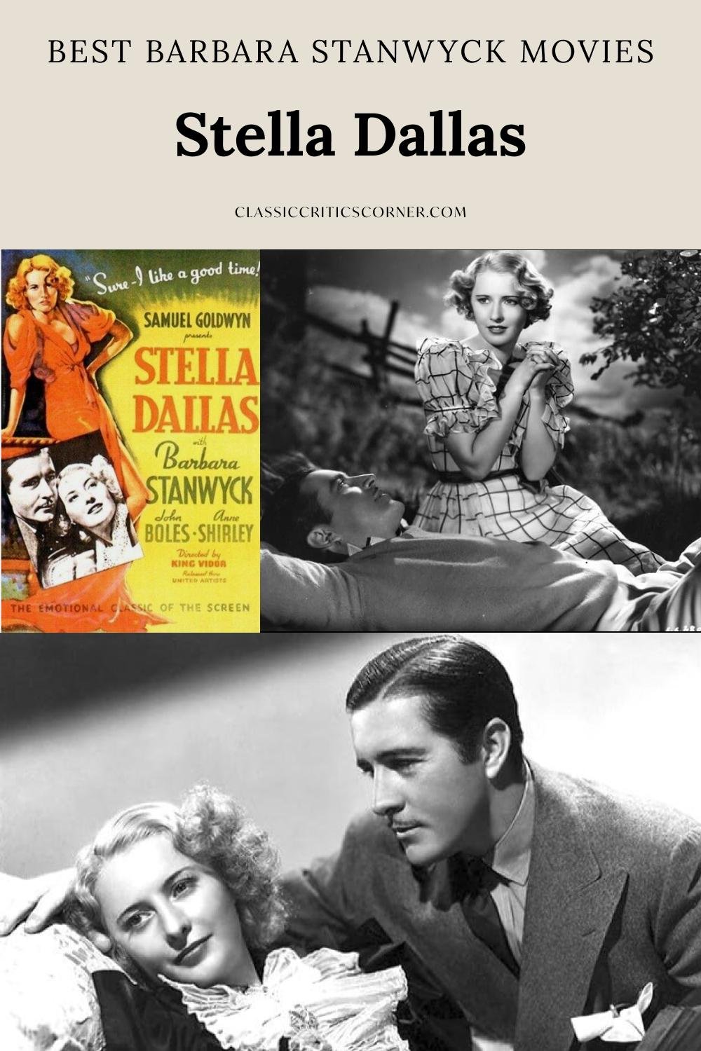 Stella Dallas (1937) movie poster